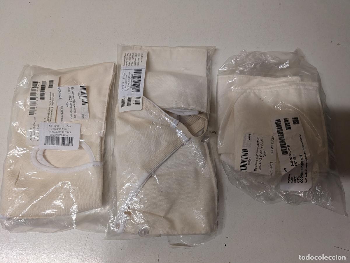 Militaria: ANTIGUAS MASCARAS PASAM0NTA&Ntilde;AS MILITAR BLANCO