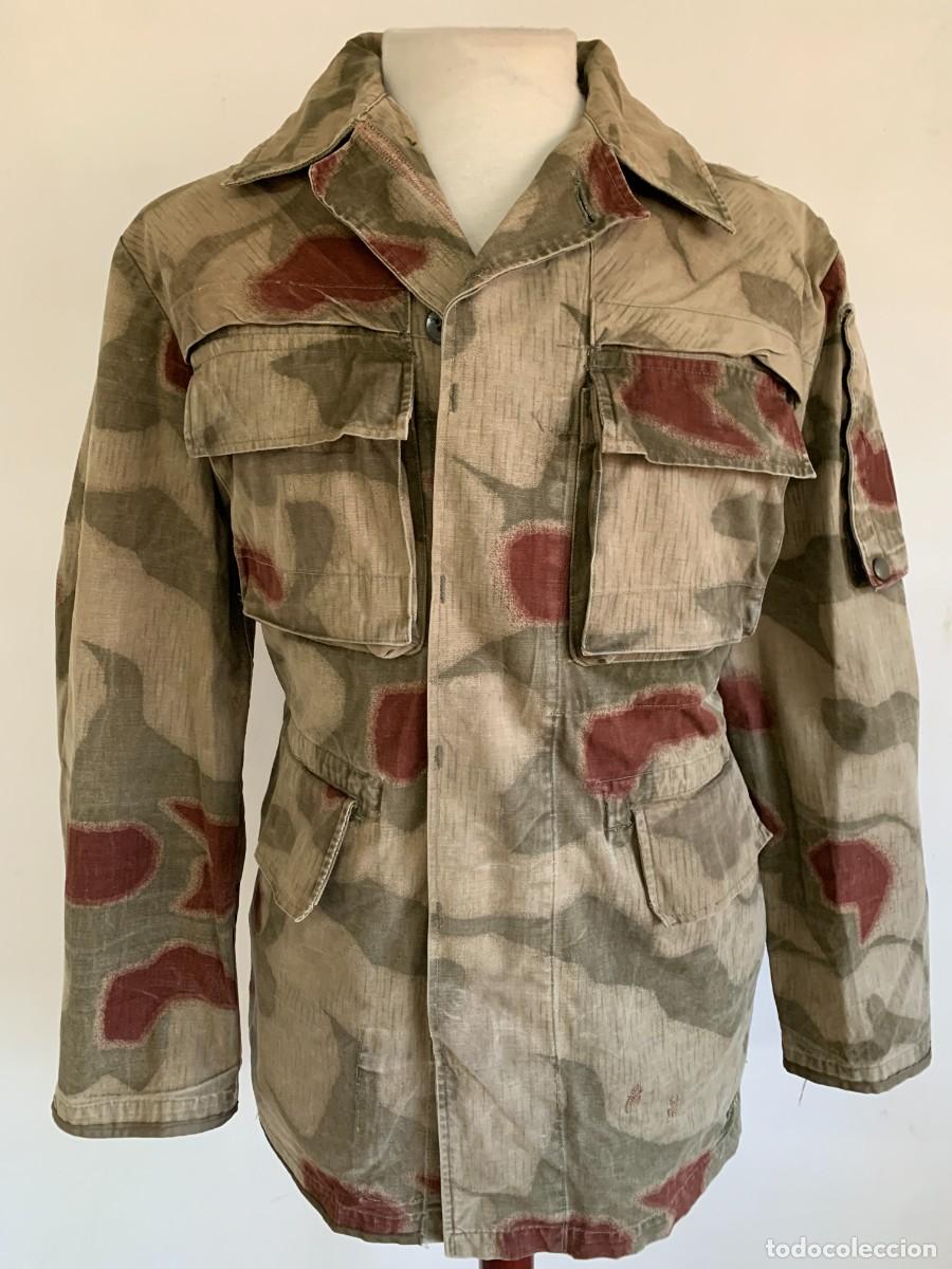 Militaria: Chaqueta Camo Sumpftarn Guardia Fronteras Bundesgrenzschutz Bundeswehr Alemania VTG 70s