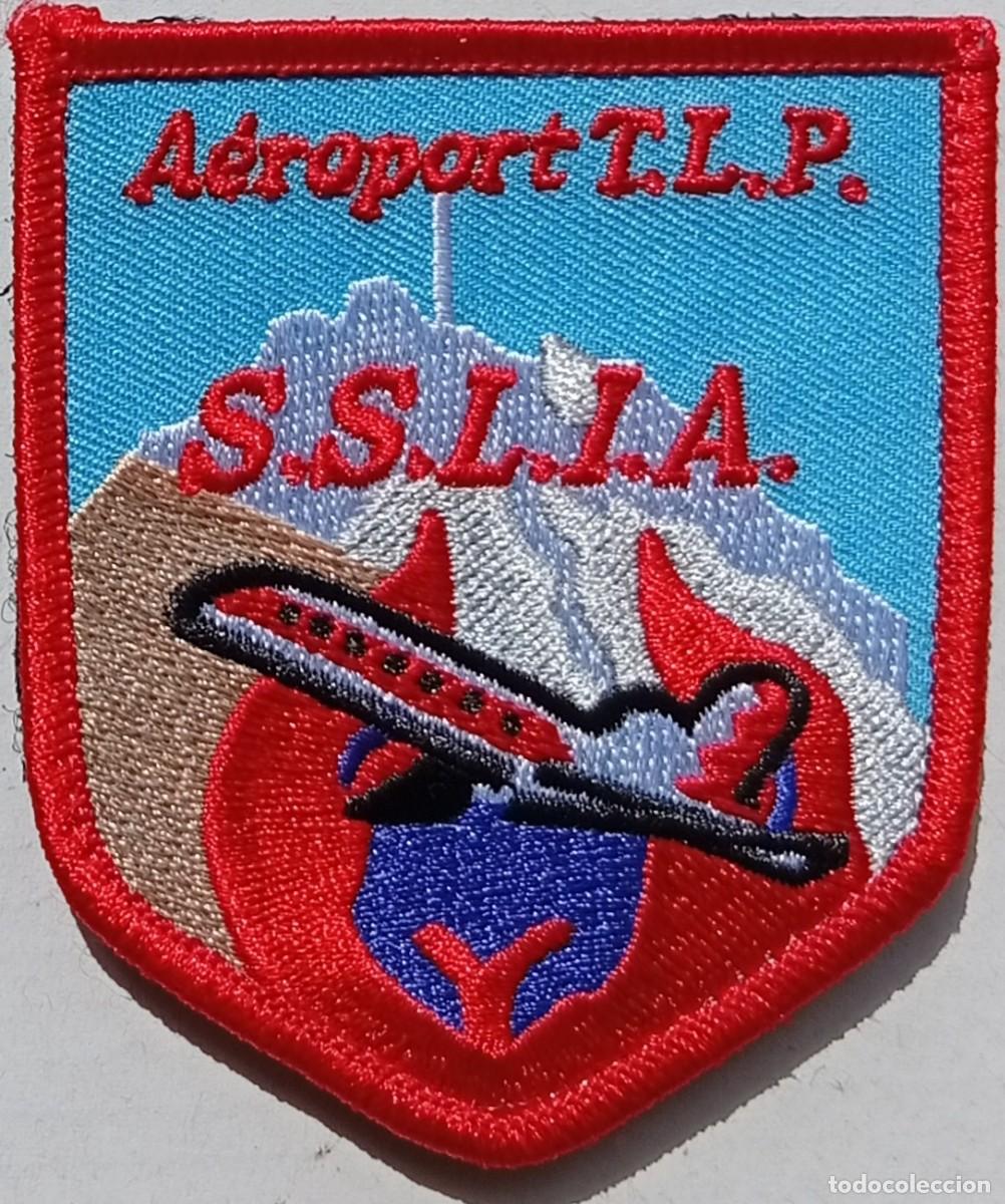 Militaria: Parche Bomberos Aeropuerto SSLIA Tarbes-Lourdes-Pyr&eacute;n&eacute;es Francia
