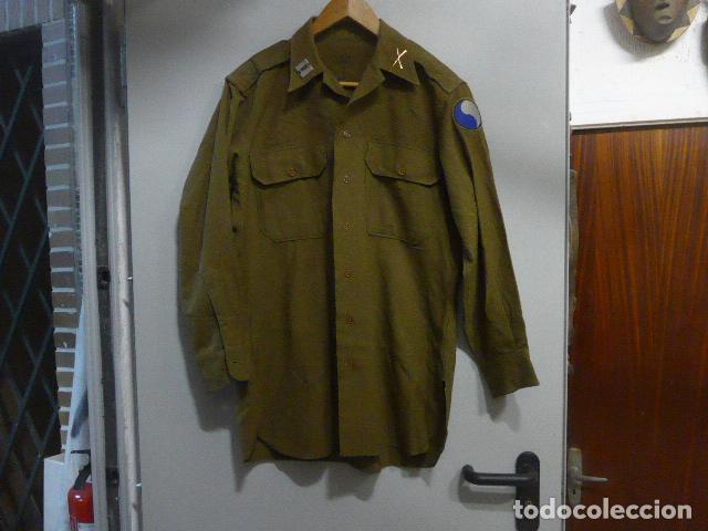 Militaria: Antigua guerrera o camisa militar americana a identificar, II Guerra mundial o Vientam ?