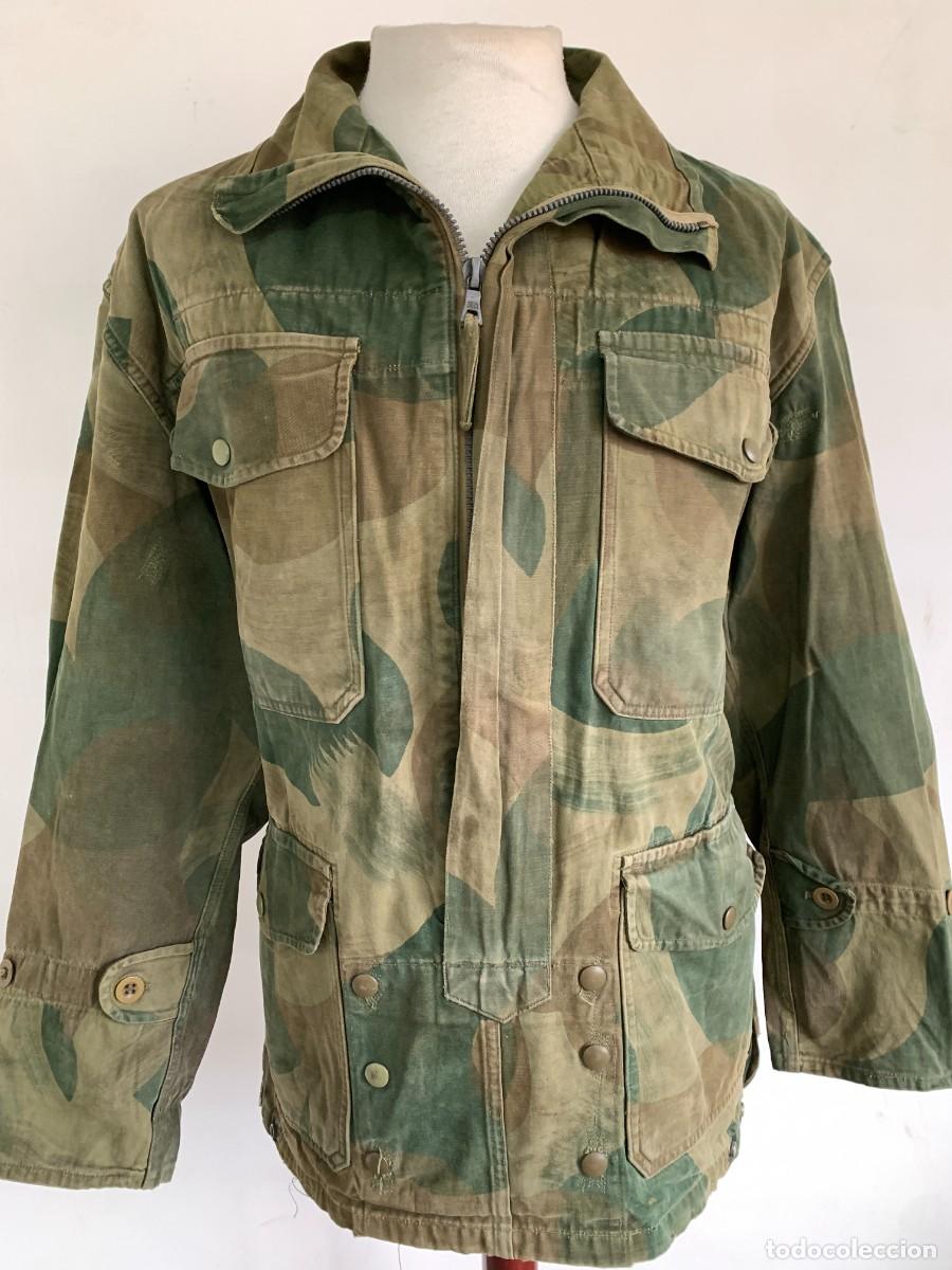 Militaria: Chaqueta Para Smock Camuflaje Moon Balls Comando Paracaidista Belga Ej&eacute;rcito B&eacute;lgica VTG 50s