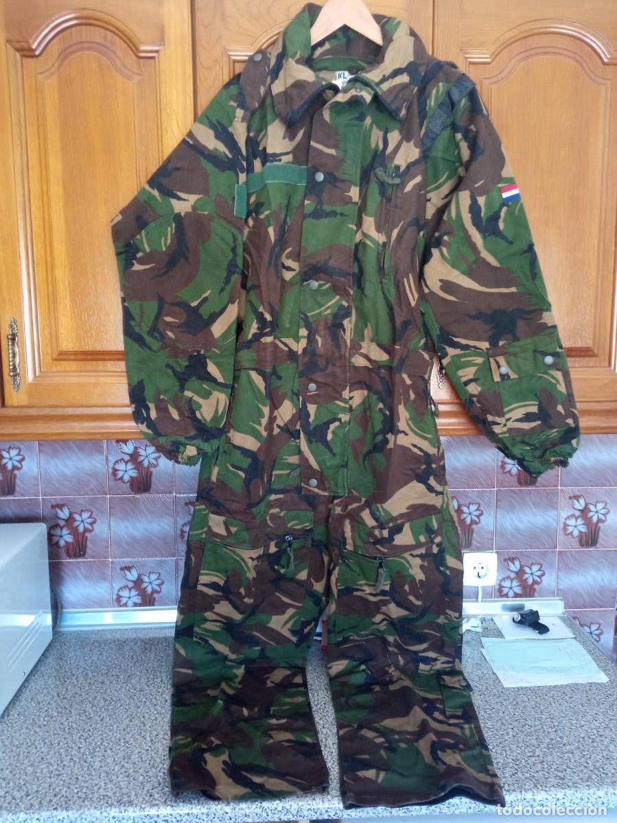 Militaria: Mono tanquista militar de camuflaje DPM del ej&eacute;rcito holand&eacute;s (Koninklijke Landmacht - KL)