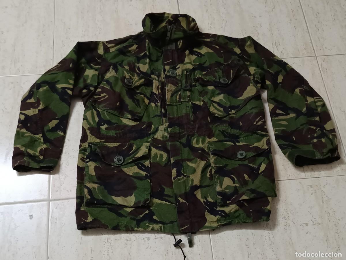 Militaria: CHAQUETA MILITAR BRIT&Aacute;NICA VINTAGE A&Ntilde;OS 90 &ndash; CAMUFLAJE DPM &ndash; TALLA L