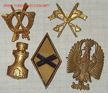 Militaria: Lote de 5 distintivos peque&ntilde;os - Foto 1
