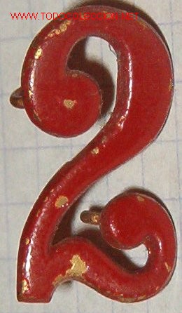 Militaria: N&ordm; 2 de 2 cms. - Foto 1