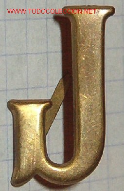 Militaria: Letra J de 2 cms. - Foto 1