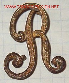Militaria: Letra R de 2,5 cms. - Foto 1