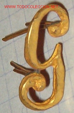 Militaria: Letra G de 1,5 cms. - Foto 1