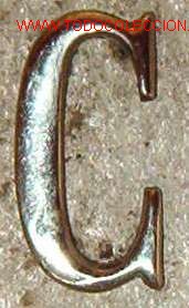 Militaria: C plateada de 14 cms - Foto 1