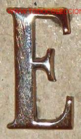 Militaria: E plateada de 14 cms - Foto 1