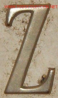 Militaria: Z plateada de 2 cms - Foto 1