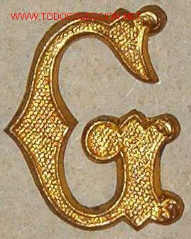 Militaria: G dorada de 2 cms - Foto 1