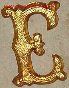Militaria: E dorada de 2 cms - Foto 1