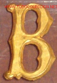 Militaria: B dorada de 21 cms - Foto 1