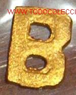 Militaria: B dorada de 07 cms - Foto 1