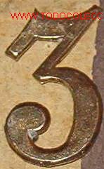 Militaria: 3 plateado de 2 cms - Foto 1