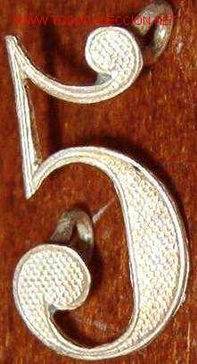 Militaria: 5 plateado de 16 cms - Foto 1