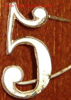 Militaria: 5 plateado de 16 cms - Foto 1