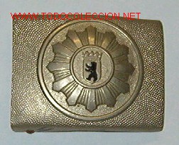 Militaria: Chapa de cintur&oacute;n de polic&iacute;a, Berl&iacute;n - Foto 1