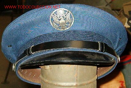 Militaria: Gorra de plato USAF, DLA - Foto 1
