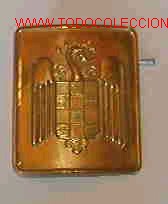 Militaria: Chapa de cintur&oacute;n del S.E.U. dorada (cisne) - Foto 1
