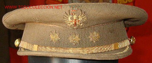 Militaria: Gorra plato Coronel - Foto 1