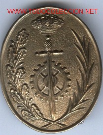 Militaria: Placa cintur&oacute;n Funcionario de Prisiones. - Foto 1