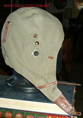 Militaria: Gorro de piloto gris (tipo seda) - Foto 1