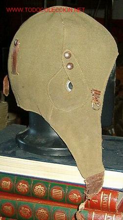 Militaria: Gorro de piloto caqui - Foto 1