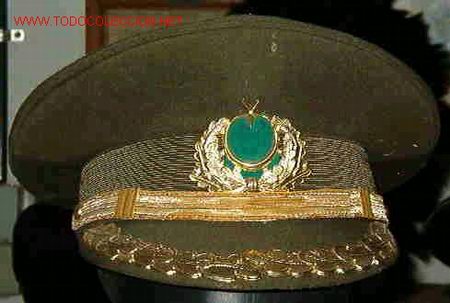 Militaria: Gorra de plato de oficial turco - Foto 1