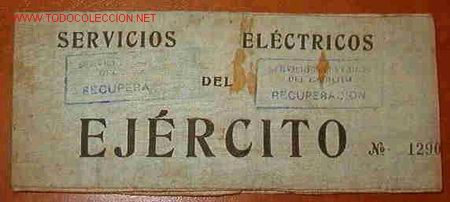 Militaria: Brazalete de Servicios El&eacute;ctricos del Ej&eacute;rcito - Foto 1