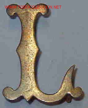 Militaria: L de cuello - Foto 1