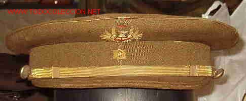 Militaria: Gorra de plato de Alf&eacute;rez - Foto 1