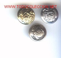 Militaria: 3 botones de policia . - Foto 1