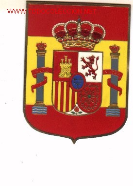 Militaria: Gran placa con el escudo constitucional. - Foto 1