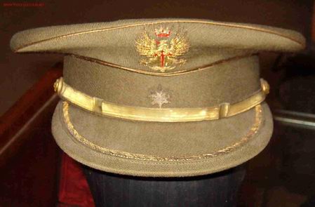 Militaria: Gorra de plato comandante - Foto 1