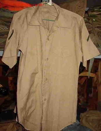 Militaria: Camisa de soldado de 1&ordf;, USMC - Foto 1