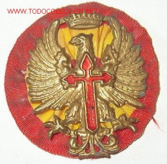 Militaria: Cocarda con &aacute;guila de gorra de plato. - Foto 1