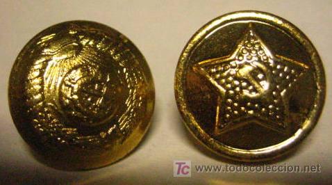 Militaria: 2 botones rusos peque&ntilde;os - Foto 1