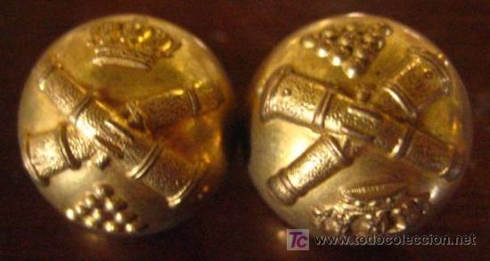 Militaria: 2 botones de artilleria - Foto 1