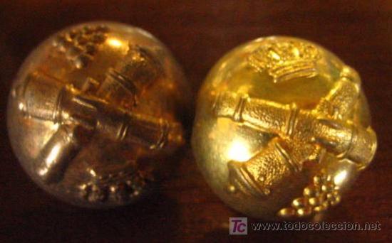 Militaria: 2 botones de artilleria - Foto 1