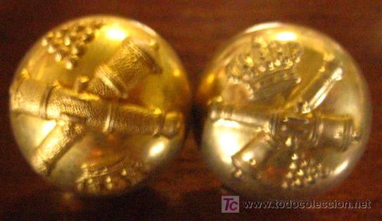 Militaria: 2 botones de artilleria - Foto 1