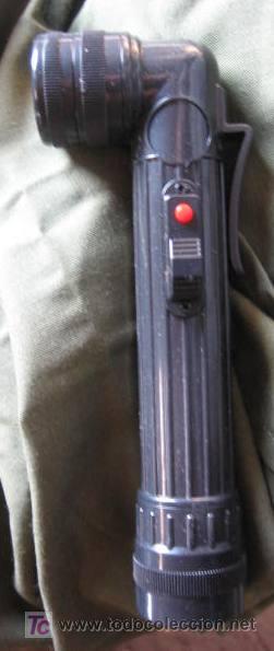 Militaria: Linterna acodada negra, peque&ntilde;a - Foto 1
