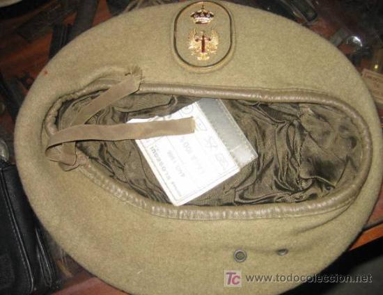 Militaria: Boina del Ej&eacute;rcito de Tierra, talla 59 - Foto 1