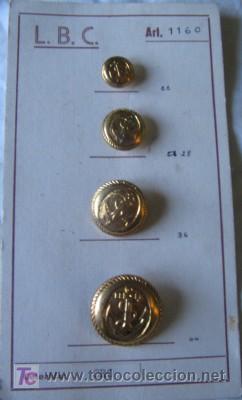 Militaria: LOTE DE 4 BOTONES MILITARES - Foto 1