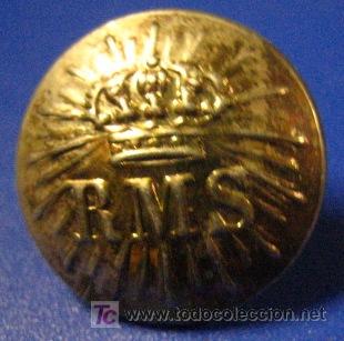Militaria: Bot&oacute;n RMS peque&ntilde;o - Foto 1