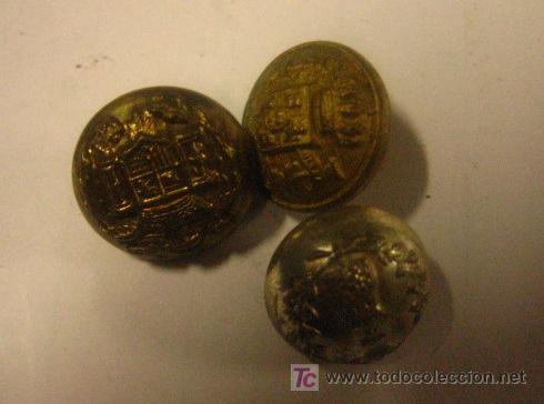 Militaria: 3 botones peque&ntilde;os - Foto 1