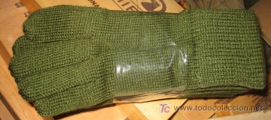 Militaria: 1 par de guentes verdes - Foto 1