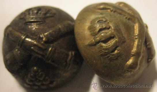 Militaria: 2 botones de Artiller&iacute;a - Foto 1