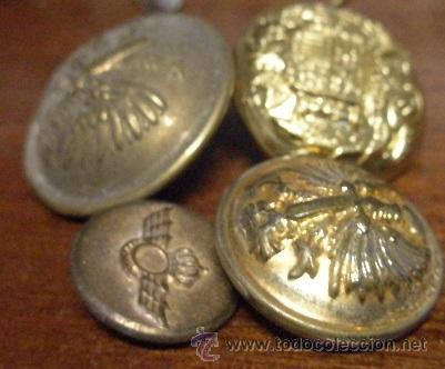 Militaria: 4 botones - Foto 1